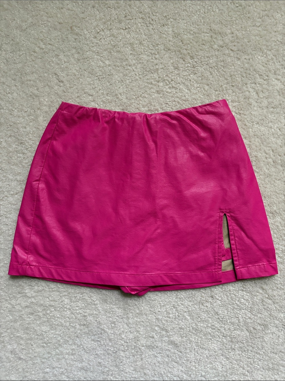 Cotton Candy Faux Leather Skort
